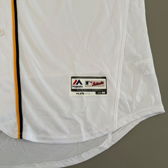 Majestic San Diego Padres Jersey Mens 60 4XL White MLB Authentic‎ Flex Base - Picture 2 of 9